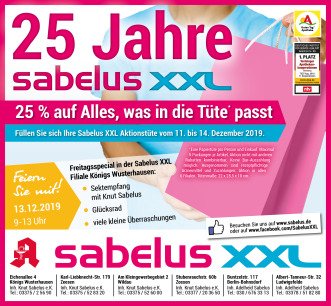 25 JAHRE SABELUS XXL